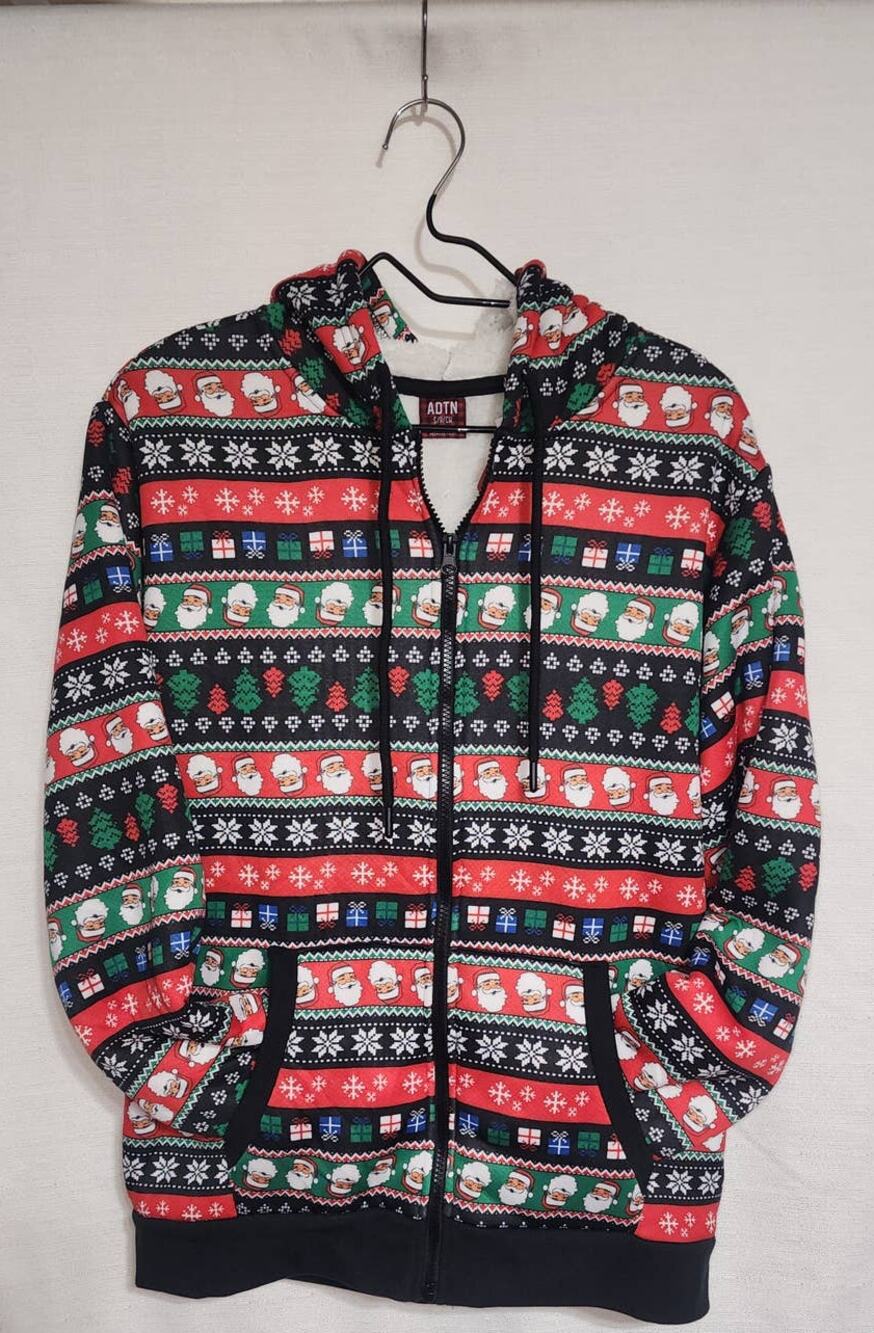 Santa hoodie sweater size small Men